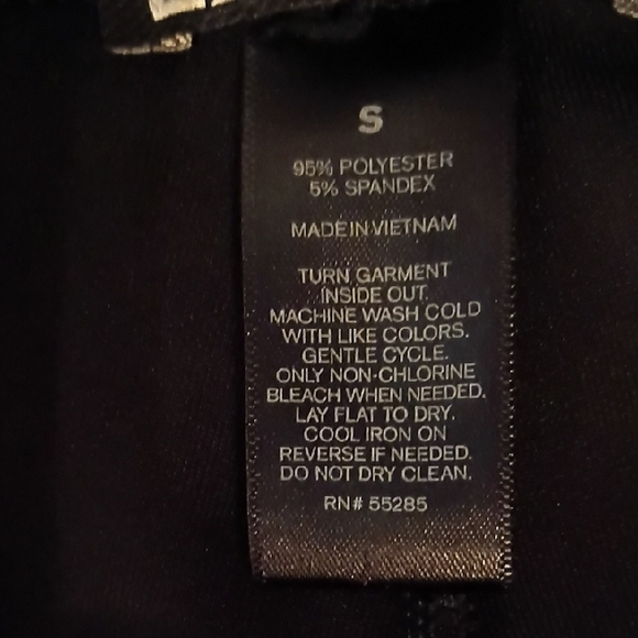 Express Black Faux Leather Pants. Size Small. Great Zippers For Extra Fun. - Picture 7 of 12